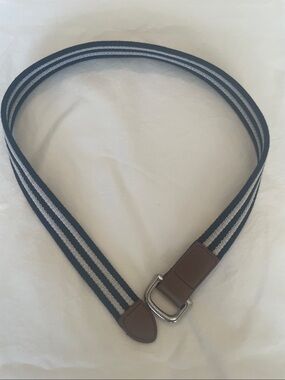 Janie and Jack Striped Navy and White Boy’s Belt Size 4 to 5